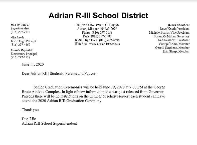 Great News Graduates of 2020
New Information Released