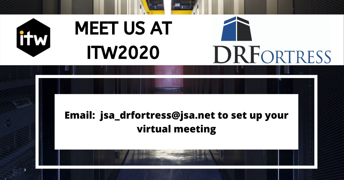 DRFortress's tweet image. Will we see you at #ITW2020? #DRFortress will be attending virtually and would love to meet you! Please email jsa_drfortress@jsa.net to schedule your virtual meeting.  Aloha!
