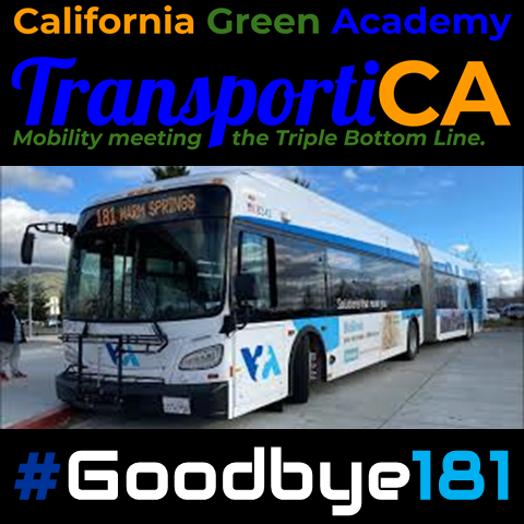 TransportiCA's tweet photo. #CalGreenAcademy/#TransportiCA Say Goodbye to @VTA's 181 Express: https://t.co/9SfL3y1ziZ With #Saturday’s long-awaited @bartsv #service to #SantaClaraCounty starting, we encourage riders to share their favorite #VTA181 stories w/#Goodbye181. #scvta #rapid500 https://t.co/RWAsbvtafJ