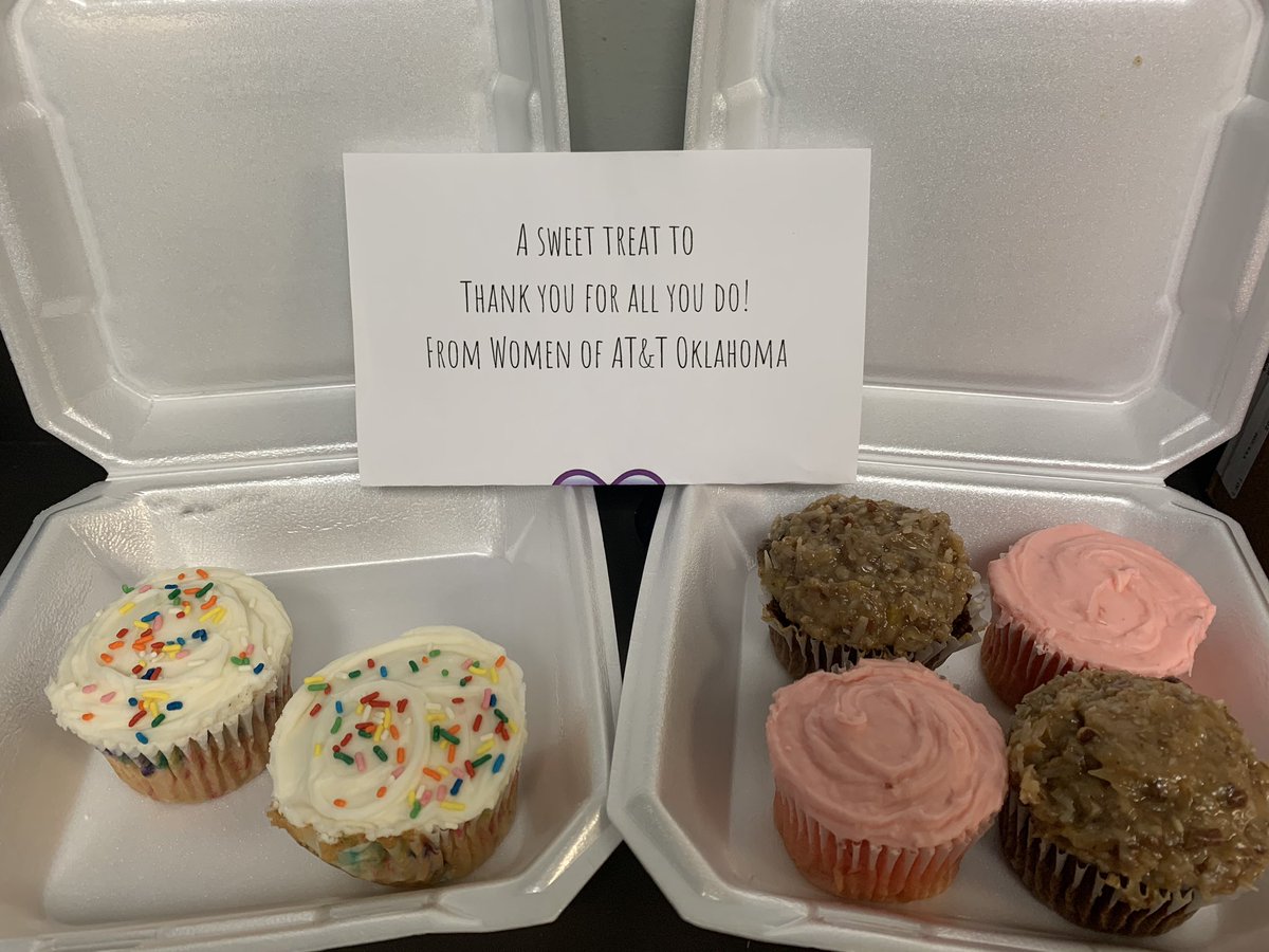 Big shout out to <a href="/WomenOfATT_EG/">WomenOfATT</a> for hooking the Tahlequah store up with these yummy treats. You all are awesome! <a href="/oscarmeyerfrank/">Frankie Cope</a> @okla_phillips @TtwnTerminators @melphillipsOK