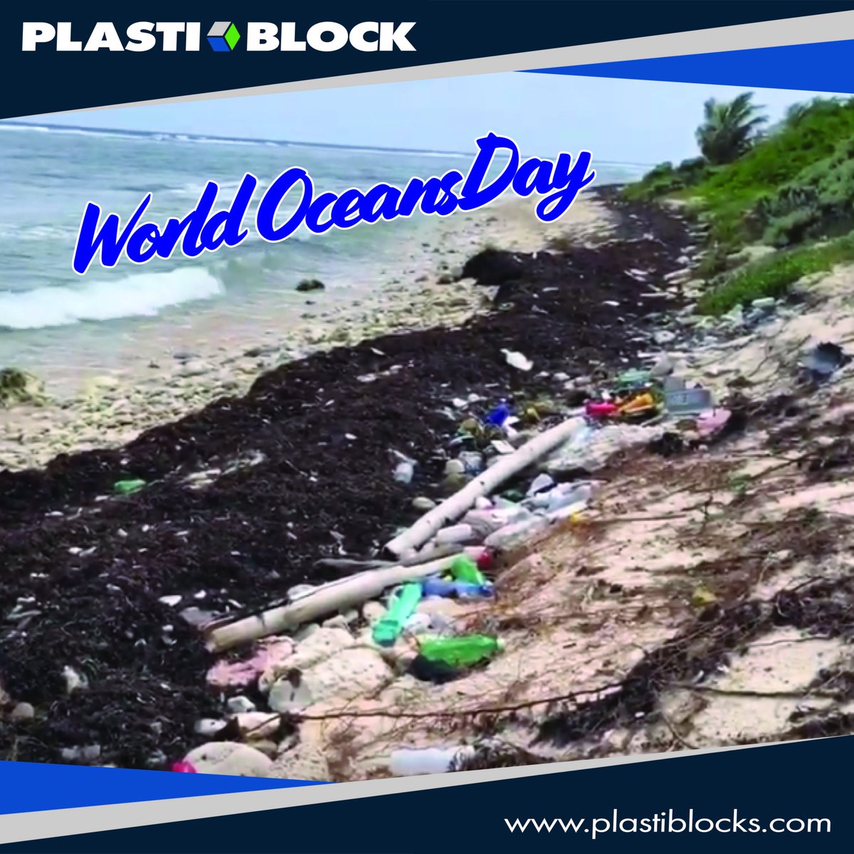 PlastiBlock's tweet photo. We've got a new #blog up on the site! 

#WorldOceansDay #PreciousPlastics #Recycling #Innovation https://t.co/y6aMYiVbcK