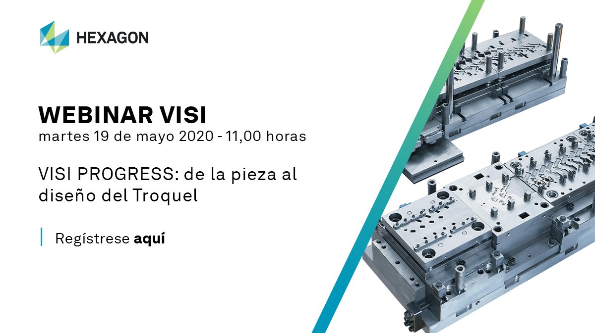 VISI MOLDES: de la pieza al diseño del molde
👉 Regístrese aquí : hxgn.biz/2z9REBC
Jueves 18 de Junio 2020 - 11,00 horas

VISI MOLDES que es la solución end-to-end para la fabricación de utillajes y la fabricación de los moldes

#MakeItSmarter <a href="/Hexagon_ps/">Hexagon Production Software</a>