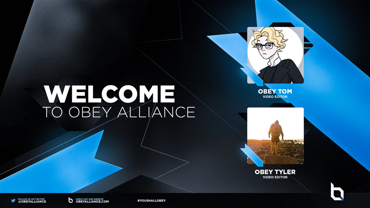ObeyStudios's tweet photo. Welcome our 2 NEWEST editors to Obey!

🎬 Obey Tyler: @tylerg1k

🎬 Obey Tom: @Jxkrs

#YouShallObey https://t.co/zB239uvp3T