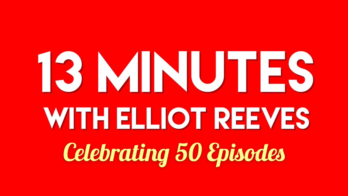 🎉 Celebrating 50 episodes of ‘13 Minutes with Elliot Reeves’ 

Massive thank you to everyone that has watched, engaged and taken part 🙏🏼 

You can catch watch them here: bit.ly/30tlQmu

❤️🧡💛