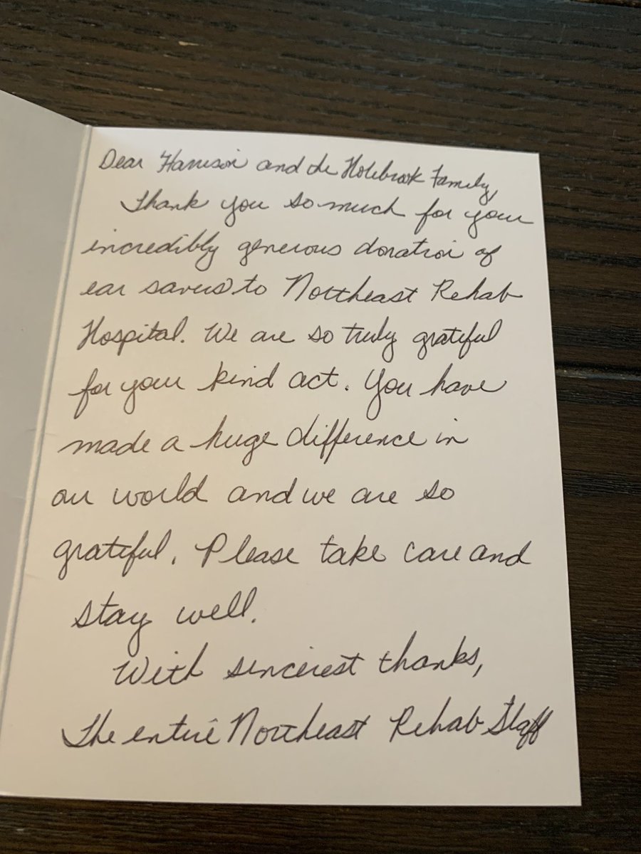 dizzytwist07's tweet photo. Just the sweetest note to Harry in the mail today from @RehabNortheast . #SaveTheEars https://t.co/TpUiavM52L