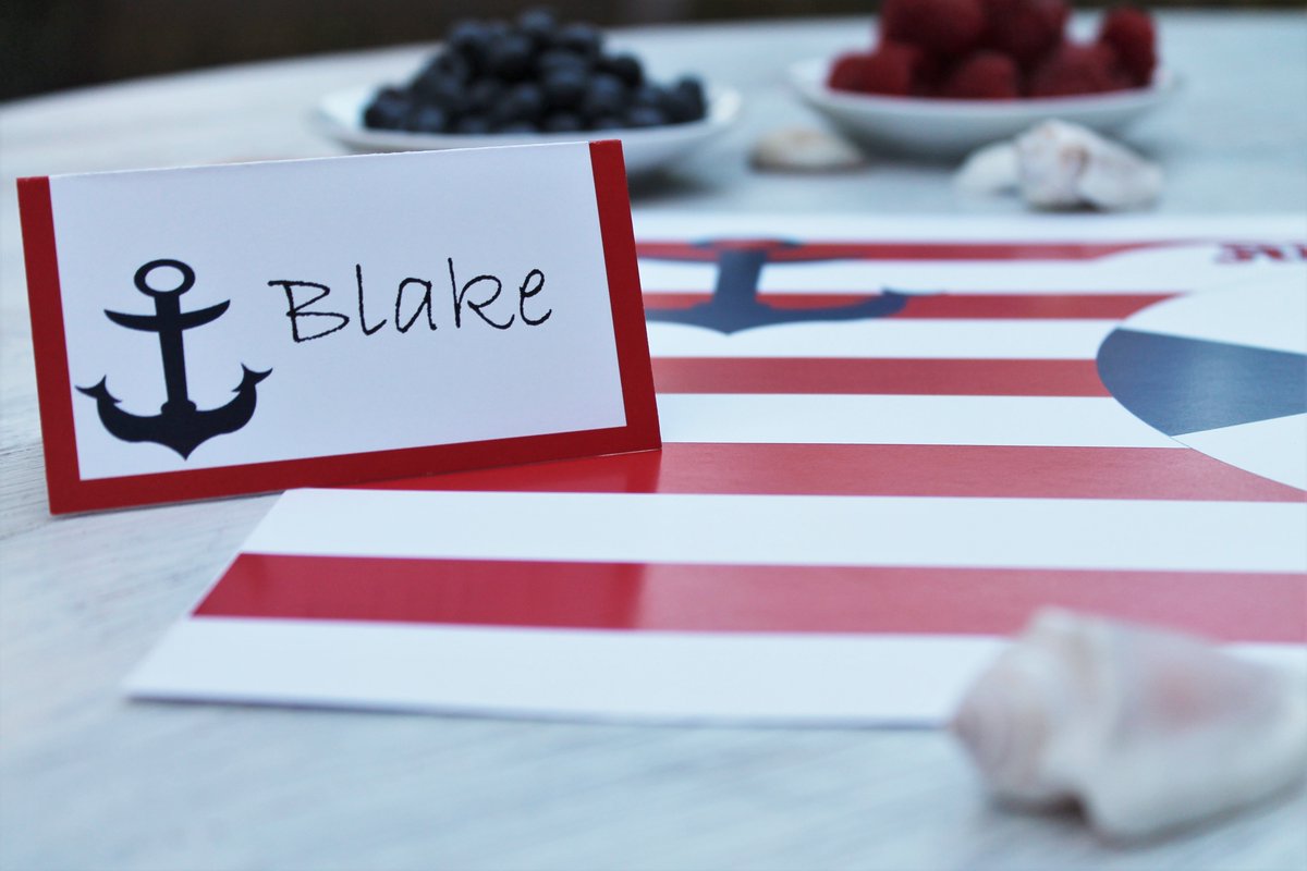 JAEN_Designs's tweet photo. Summer's here and so is outdoor entertaining! Nautical Placemats and place cards are perfect for any  gatherings ! 

#jaendesigns #summerentertaining #kidsbirthdayideas #kidspartygoods #redwhiteandbluedecor #paperpartygoods #outdoorentertaining #summerparties  #nauticalparty https://t.co/HLEu6eTBbY
