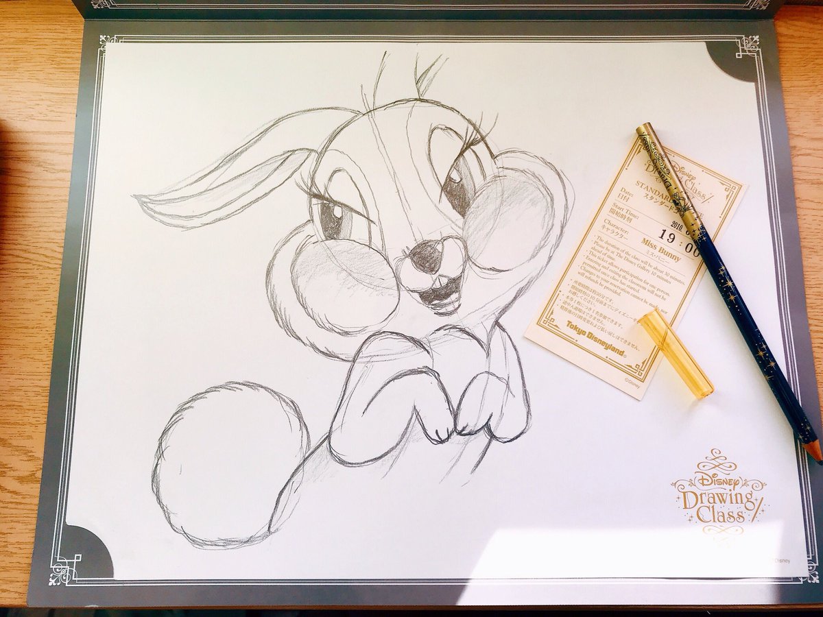 矢野絵里子 おはようございます 梅雨ですのに なぜか良いお天気です 以前にディズニーランドのドローイングクラスで描きました ミスバニー どうでも良いけれど 笑 今日も素敵な一日になりますように The Band Apart When You Wish Upon A