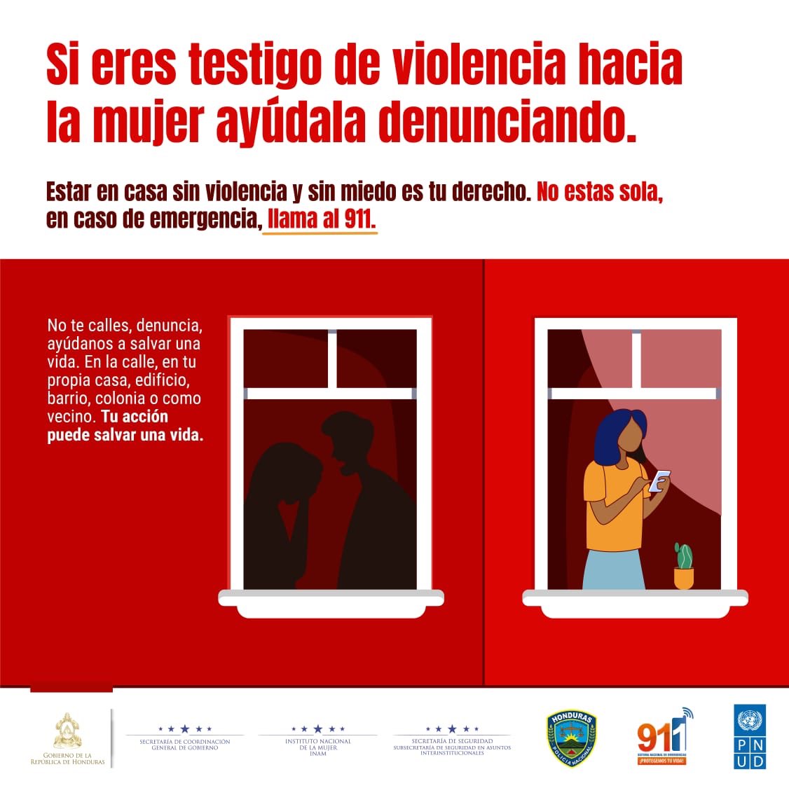SSEGURIDADHN's tweet photo. #MujerNoEstasSola https://t.co/cxeMgsTVeh