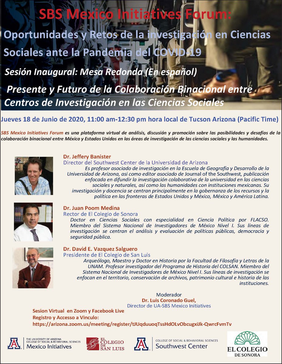 SBSMXInitiative's tweet photo. Next week! Don't miss it! SBS MX-Initiatives Forum: Present and Future of Binational Collaboration betweenResearch Centers in the Social Sciences - https://t.co/GNd9fKMnZE https://t.co/cmSwriiSBC