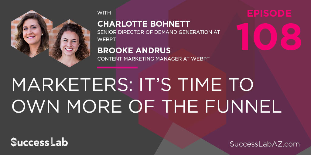 brookeaandrus's tweet photo. Just getting started with content marketing? Check out the recent interview @charbertos and I recorded with @SuccessLabr to learn how we built @webpt's content program into what it is today: https://t.co/AYzTOJdd71 https://t.co/RfZUIi8PRg