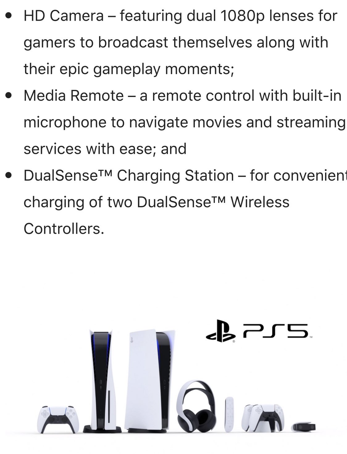 Outcast Fye On Twitter Ps5 Comes With Wireless Headset Streaming 1080p Camera A Charging Station For Controllers And A Media Remote Shi It Might Be My Time To Switch To Play Station