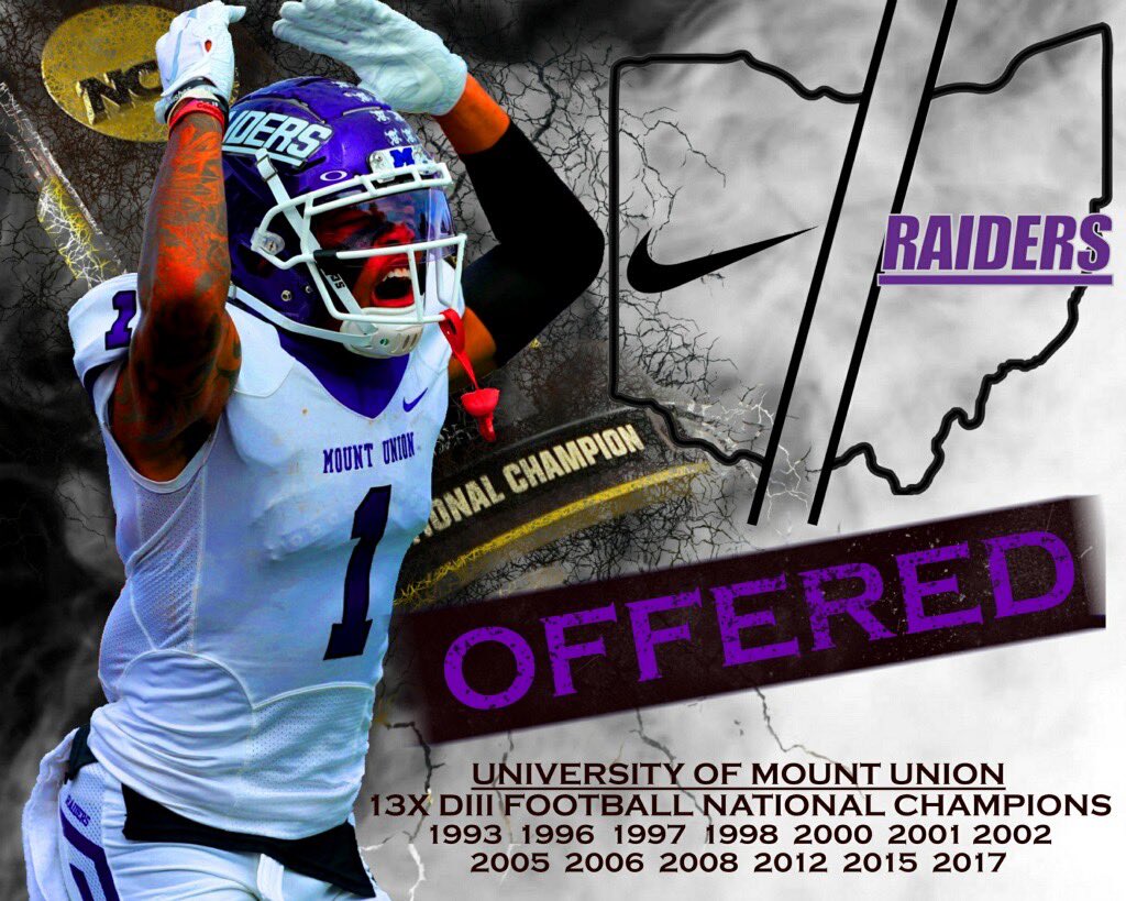Nathan_Ravine's tweet photo. Blessed to have received an offer from Mount Union! https://t.co/ulIOLlYbtp