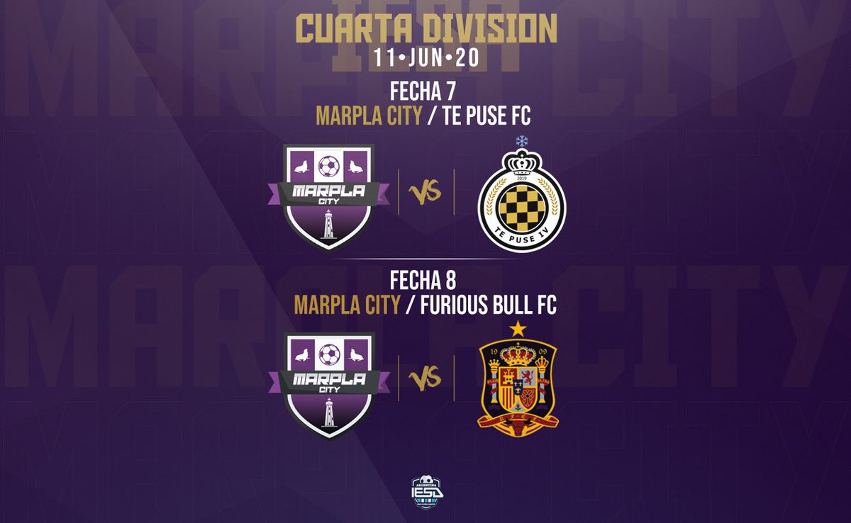 MarplaF's tweet image. ¡HOY JUEGA #MARPLA! 

Partidos complicados si los hay, vamos con todo💜🤍💜