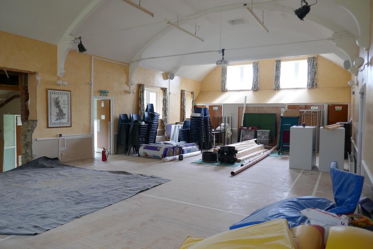 HallSlaley's tweet image. We’ve started our renovations! During the time the Hall is closed under COVID restrictions, all the fundraising has paid off!! Work is on our new toilets and washing facilities and redecoration! Watch out for activities restarting when we’re allowed #rurallife #slaley