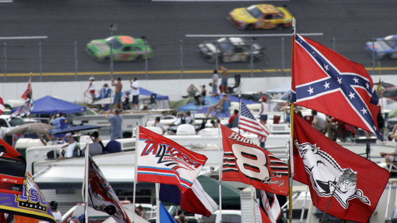 "I'm sick and tired of politics being injected into sports ... unless it's Southern politics of the 1860s, which are very important" -- op/ed by angry NASCAR fan on the banning of the Confederate flag

Link: bit.ly/2z05Pci