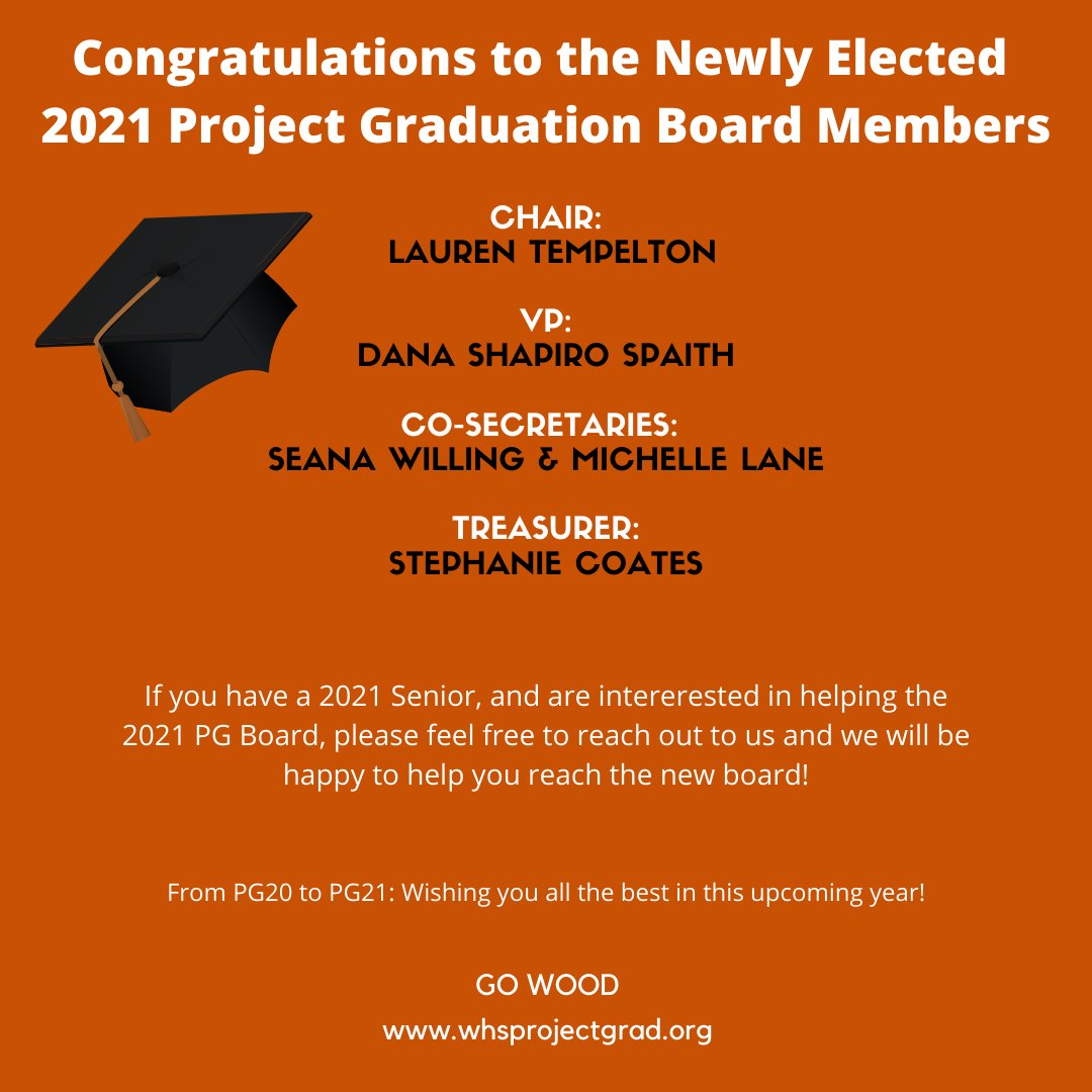 Congratulations to the 2021 Project Graduation Board that was voted in tonight! Wishing you all of the best for the 2021 Senior Year!!

<a href="/WWarriorNation/">Westwood High School</a>  <a href="/WW_TheTribe/">The Tribe</a>  <a href="/marioacosta31/">Mario Acosta</a> @sfloresRRISD