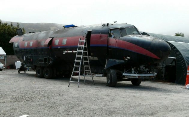 barnfinds's tweet photo. How would you like to own one of the most unique RV's in the world? This 1957 Corvair plane sits on a Pace Arrow chassis and will cruise at 65 miles per hour! Have a look at this crazy build. -> https://t.co/TdyMWuMJmb #Convair #PaceArrow https://t.co/S1bIWGbvtI