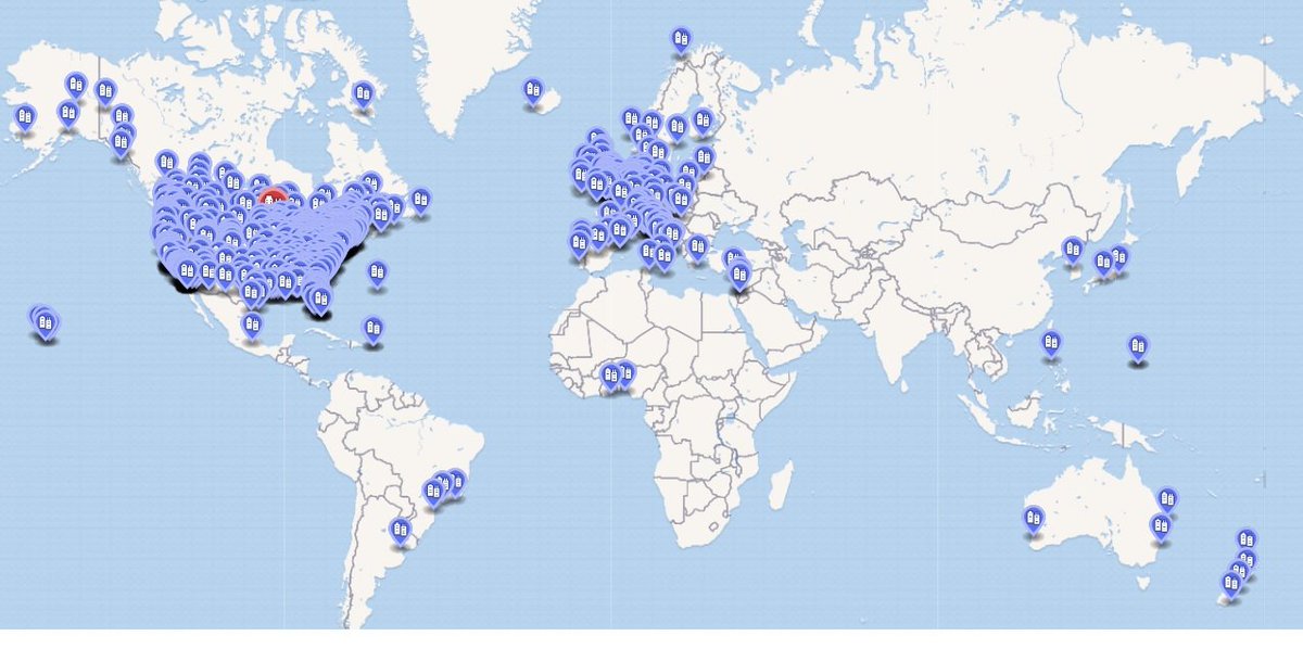 The world is going completely nuts. Here's a map of the Floyd protests around the world at the moments. Organized, worldwide and simultaneous.