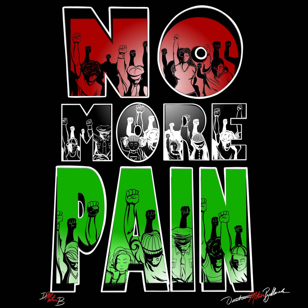 BulMotion's tweet photo. Image I created...no more pain.
 The evil actions of others has got to stop!!!! #BlackLivesMatterDE https://t.co/NaGH150RAK