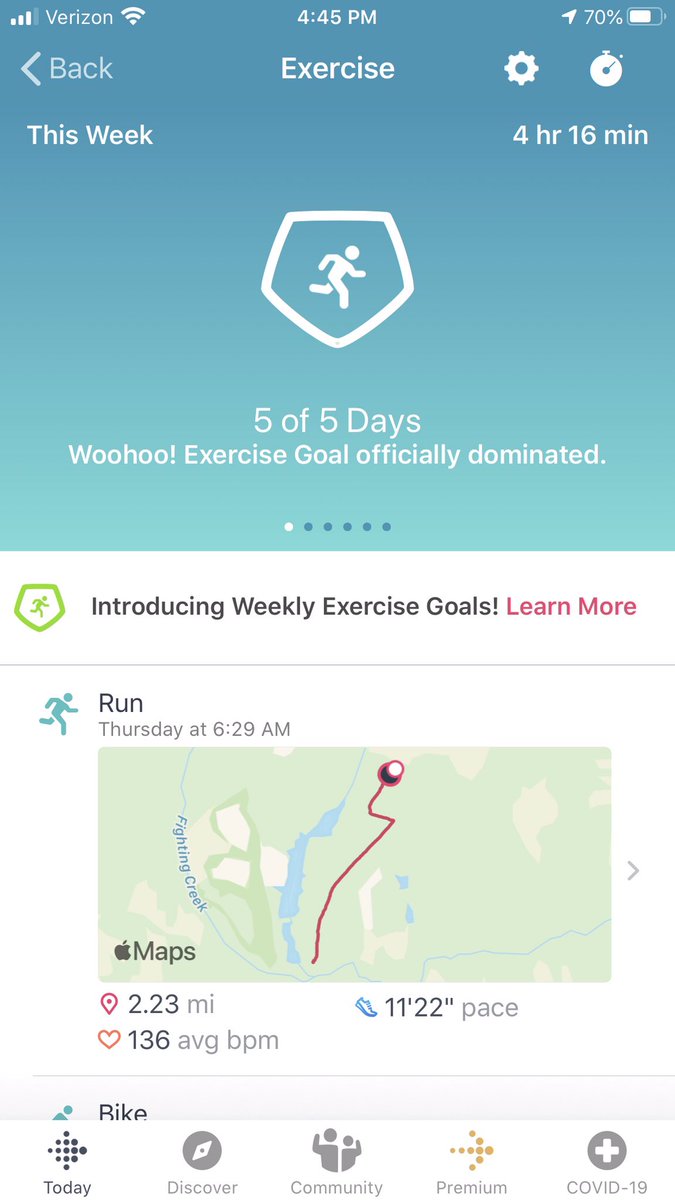 ramballhavoc's tweet photo. I ran the same 4.1 mile course I always run but I was only credited with 2.23 miles! π‘. Maybe because I ran through a downpour somewhere in the middle of my run! Sticky & humid π¦ day which is still π with me! #LuvSummer Yβall have an awesome Friday! π https://t.co/kimSzkK350