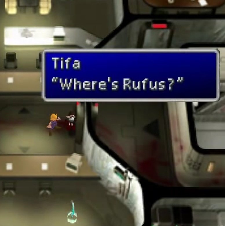 Their meeting was just like that and concise after Cloud trying to defeat Rufus in OG but in 7R we got additional scene where Tifa saved Cloud in the most heroic way*cough* wife material *cough*I'd like to thank SE for the foods 