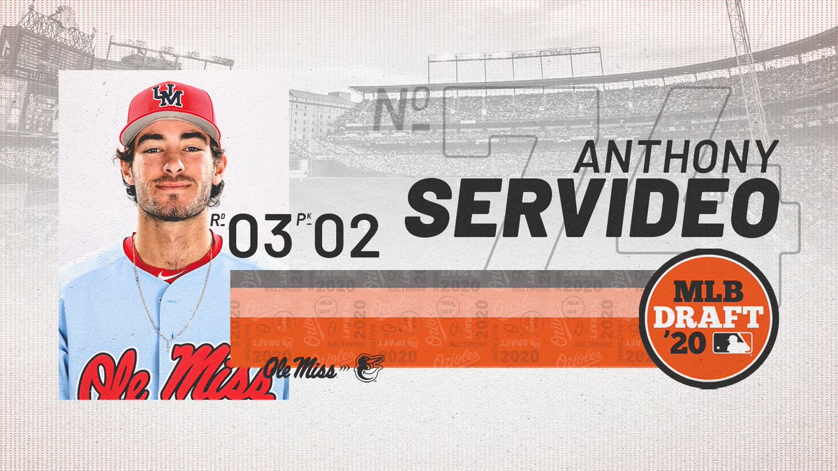 With the 74th overall pick, the Orioles select <a href="/ServideoAnthony/">A$</a>. #MLBDraft