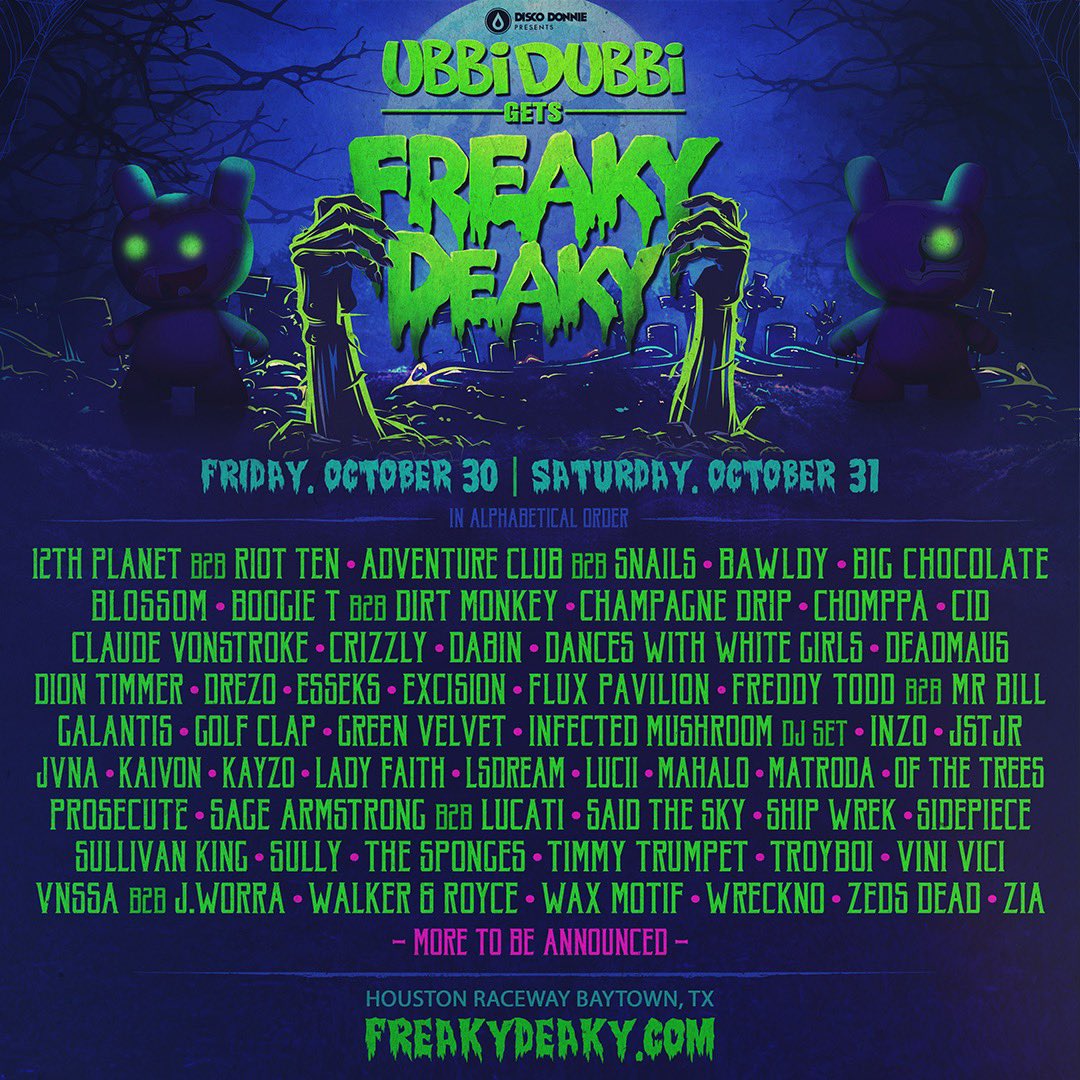 SullivanKing's tweet photo. FREAKY.
FUCKING.
DEAKYYYYY.

See y’all in October, let’s rage!! https://t.co/lFcbxuuWrC