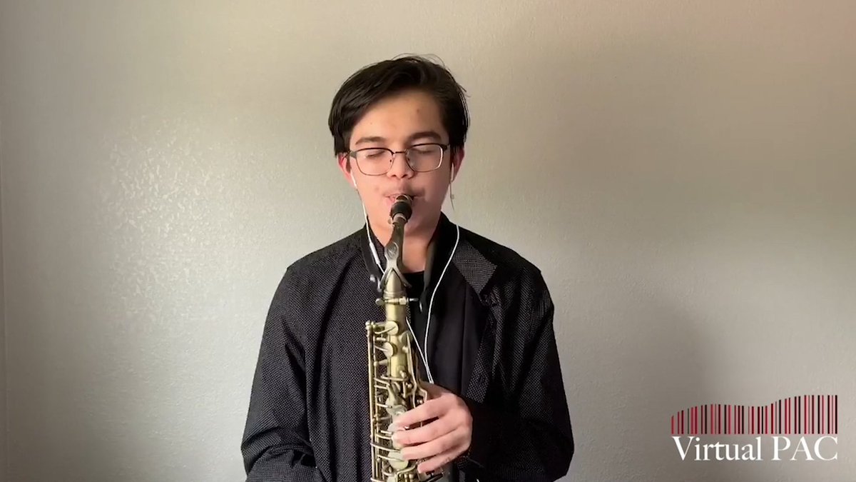 AustinISD's tweet photo. . @Covington_Colts @CMSStrings @covingtonmsband students Jackson and Matthew perform during Create + Connect: A Celebration of AISD's Arts Stars! 
Watch live at https://t.co/4NGkszYBvL 

#VirtualPAC #WeAreAISD #SomosAISD @aisdarts https://t.co/YeWUw4YLmC