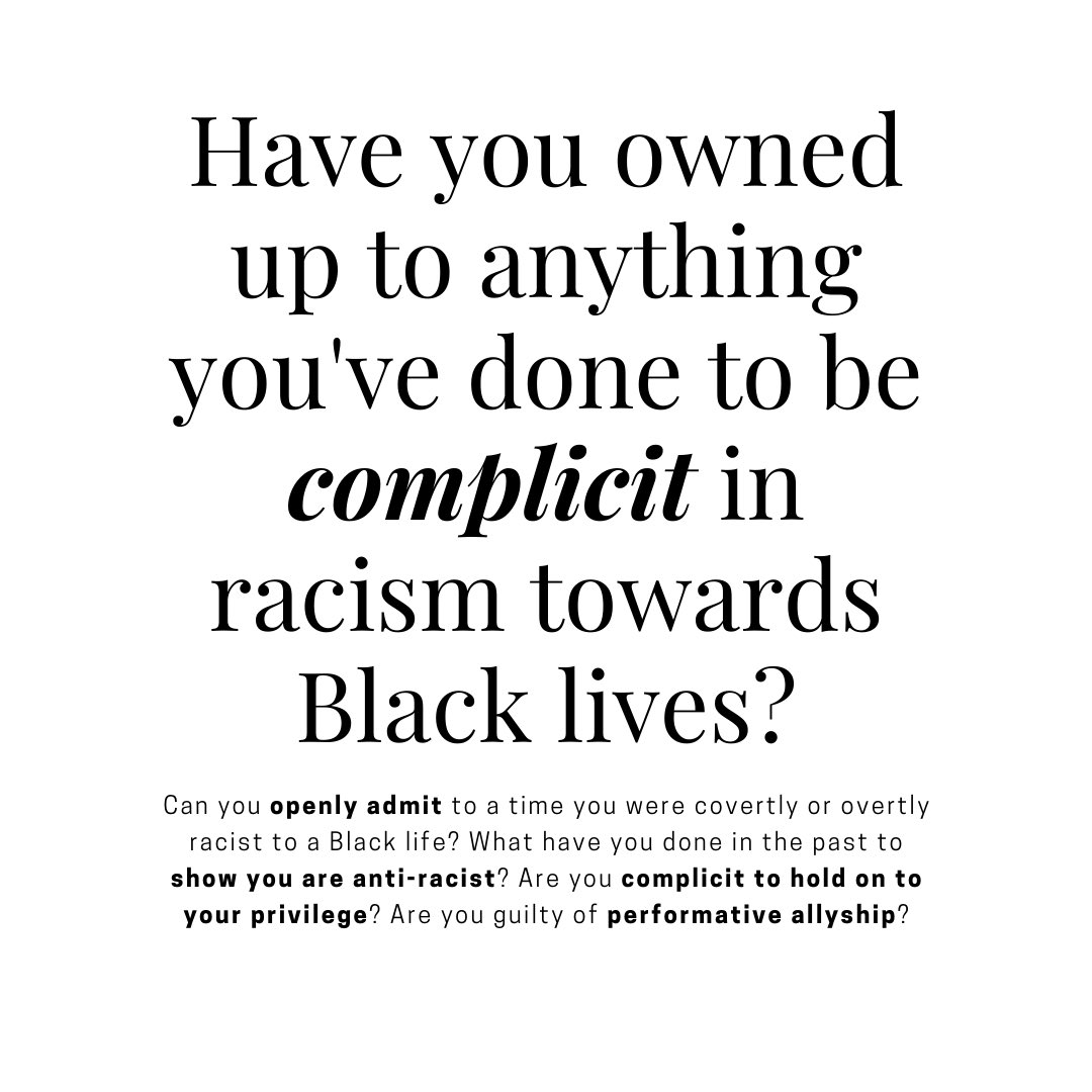 Spend some time understanding the many ways racism manifests itself, not just within society, but within yourself. Here are a few questions to reflect on before saying #BlackLivesMatter. #antiracist #allyship #DiversityandInclusion #Blacktwitter #blm instagram.com/p/CBTTDIcAlsq/…