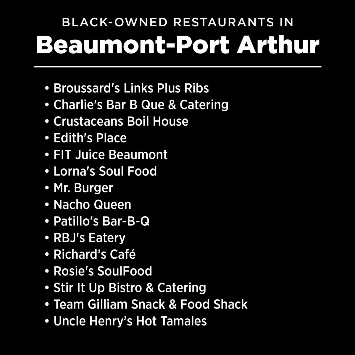 Mollygrace_d's tweet photo. Hey all my 409 peeps! Here is a list of black-owned restaurants you can support! 💖😁 https://t.co/z0AUAheDZo