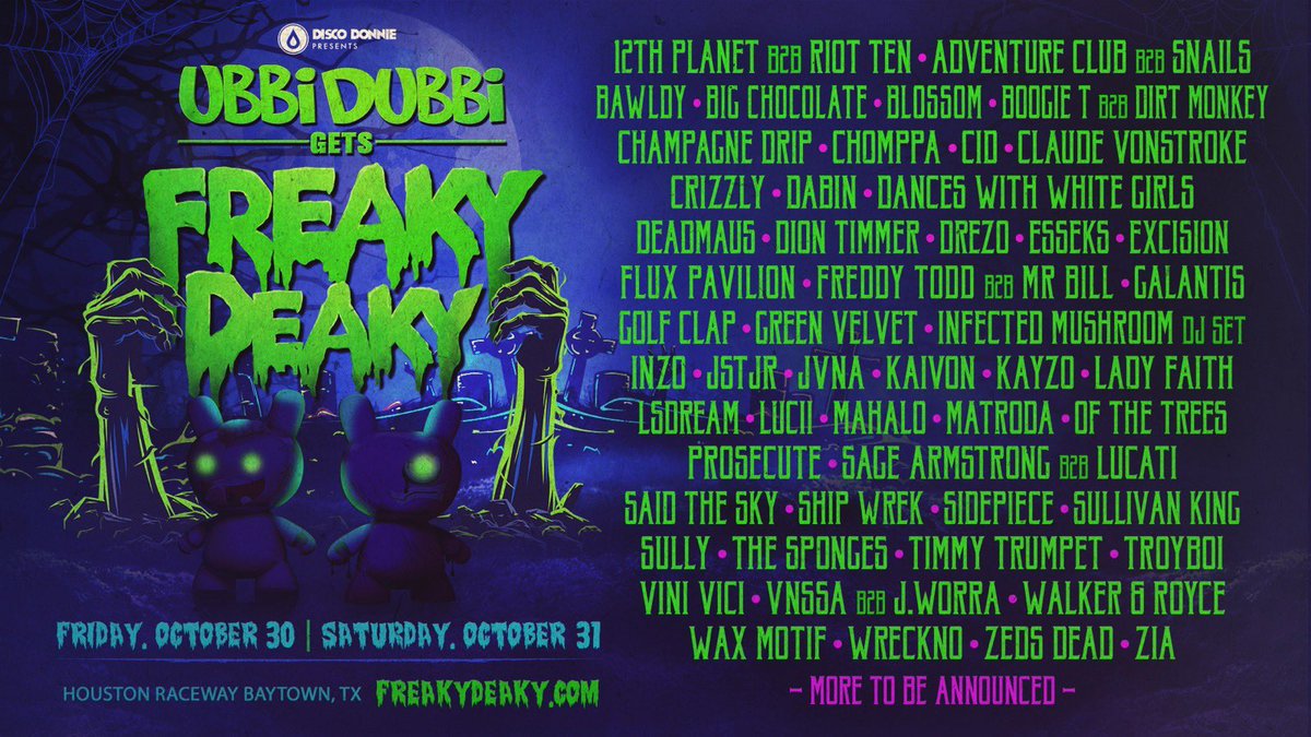 Here we gooo. So pumped to announce that I’ll be playing Ubbi Dubbi / Freaky Deaky.  What a line up! I absolutely can’t wait for this