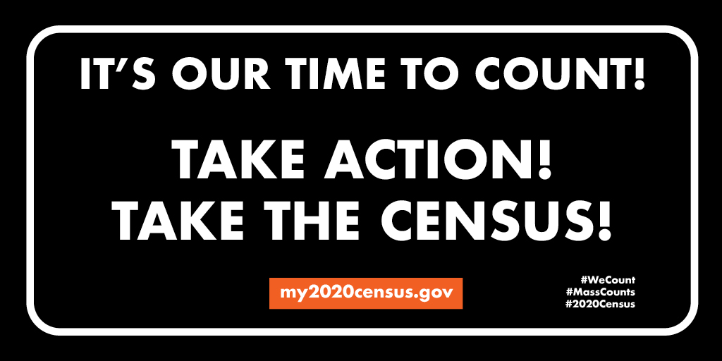 ma2020census's tweet photo. Help build our communities. Complete the #2020Census to bring funds for your local school programs, public housing, and transportation.
Take action, take the Census:
💻 Go Online: https://t.co/XB6joYMcNX
☎️ Call: 844-330-2020
📫 Mail in your form
#ourtimetocount #wecount https://t.co/6ClG0flms9