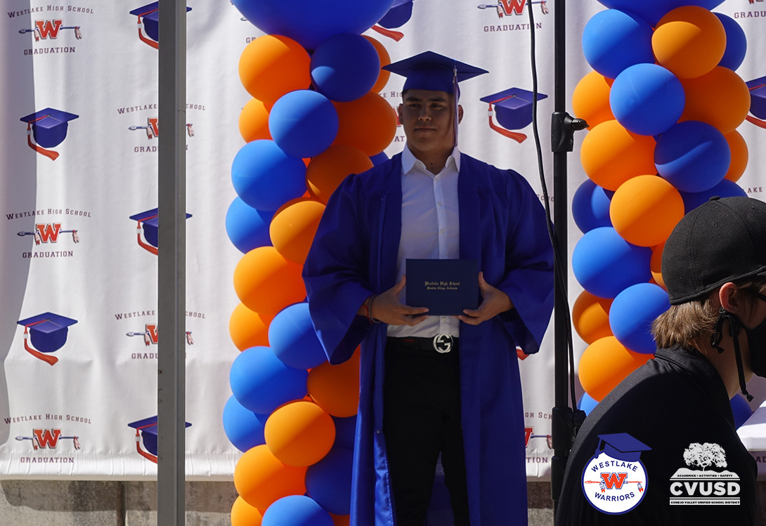 ConejoValleyUSD's tweet photo. Congratulations to the @WestlakeHS_CA Class of 2020! We are so proud of you - Warriors! Here are some photo highlights from today's Diploma Ceremony 🎓📸
#WHSGrad2020
#GoWarriors https://t.co/FgSBP24B05