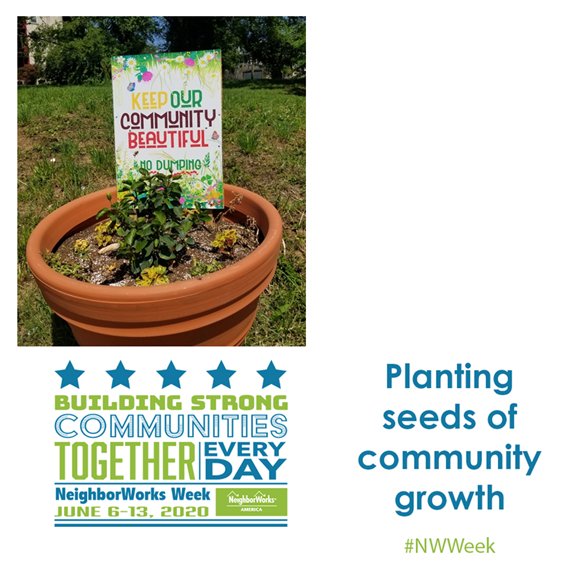 nhsbaltimore's tweet photo. Under the leadership of Mable Gordon, the (CCI) partnered with NHS in the 7th district to complete a community beautification project. Large planters and signage were placed along Poplar Grove between Clifton Avenue and Walbrook Avenue.
#KeepOurCommunityBeautiful #CCI #NWweek https://t.co/i6DbBM5rt8