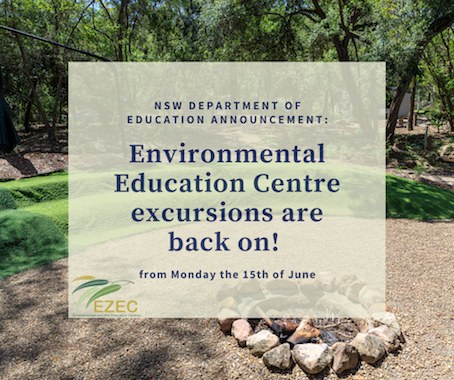 We're back in business! NSW DoE schools can return to EEC excursions from next week! 
<a href="/teachNSW/">Teach NSW</a> <a href="/educationNSW/">Education NSW</a> <a href="/NSWEducation/">NSW Dept of Education</a> #EnviroEd #Fieldtrip