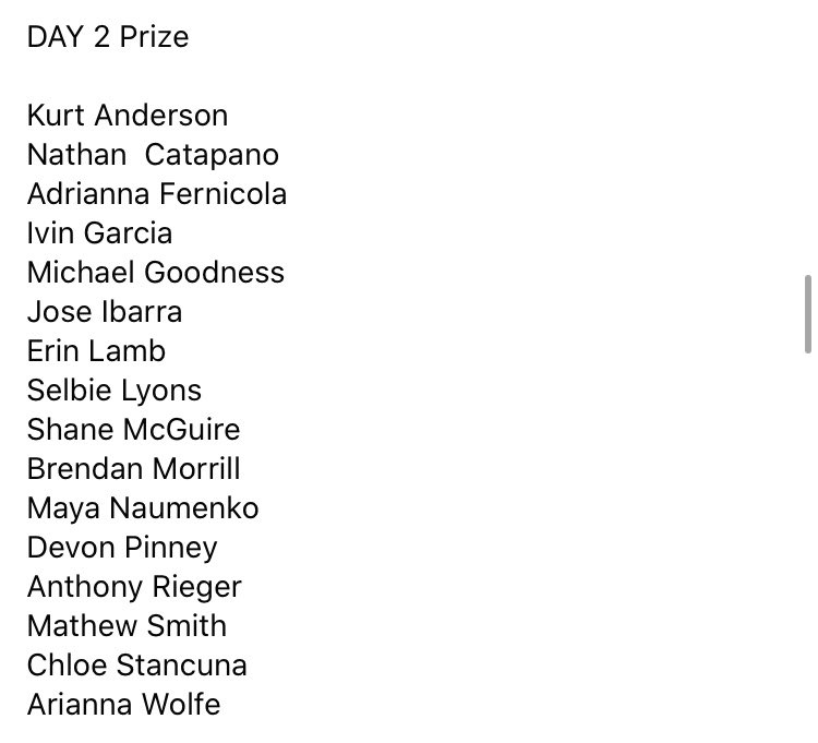 projectgradwlfd's tweet photo. CONGRATS TO ALL!!!! Enjoy your raffle prizes &amp; have a great summer!!! https://t.co/DvT2xKfcgm