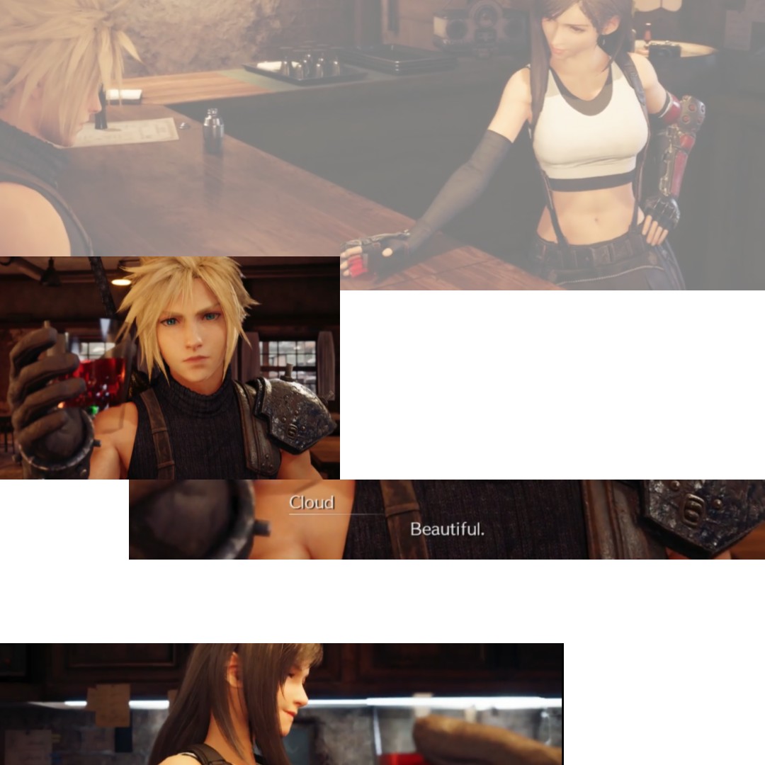 When you refuse Tifa's offer, it went nothing just their small convos afterward. In 7R wtv choice choosen will only lead the same outcome which is Cloud being so smooth toward the drink and  Tifa 