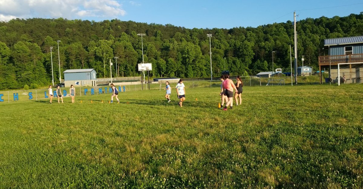 LincolnJournal's tweet photo. ⚽️A big turnout for LCHS Lady Panther conditioning this evening. Head Coach Dallas Plumley will boast a dozen seniors this coming season and plenty others.
More in print and online next week. @lchspride @GirlsSoccerLCHS #LincolnWV https://t.co/zPZSkIubFh