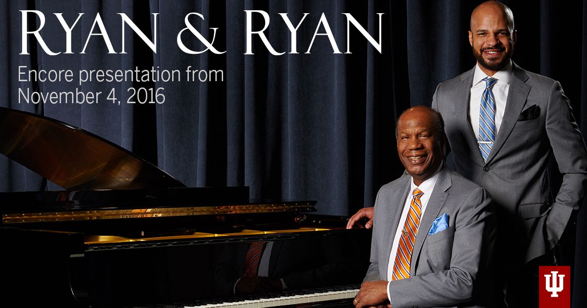Father &amp; son piano duo RYAN &amp; RYAN appeared at the Ogle Center on 11/4/16.  View the archive video of this performance - free - June 15 thru Father's Day, June 21 as part of our Ogle Center Delivered series. go.iu.edu/2FQ1 <a href="/IUSoutheast/">IU Southeast</a>  #FathersDay  #Piano