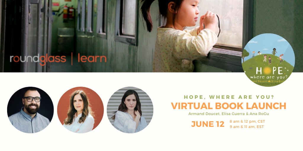 Join us on June 12th for a virtual #BookLaunch of #HopeWhereAreYou with @RoundGlassRG! 
8 am or 12 pm CST: roundglass.zoom.us/j/98652134603