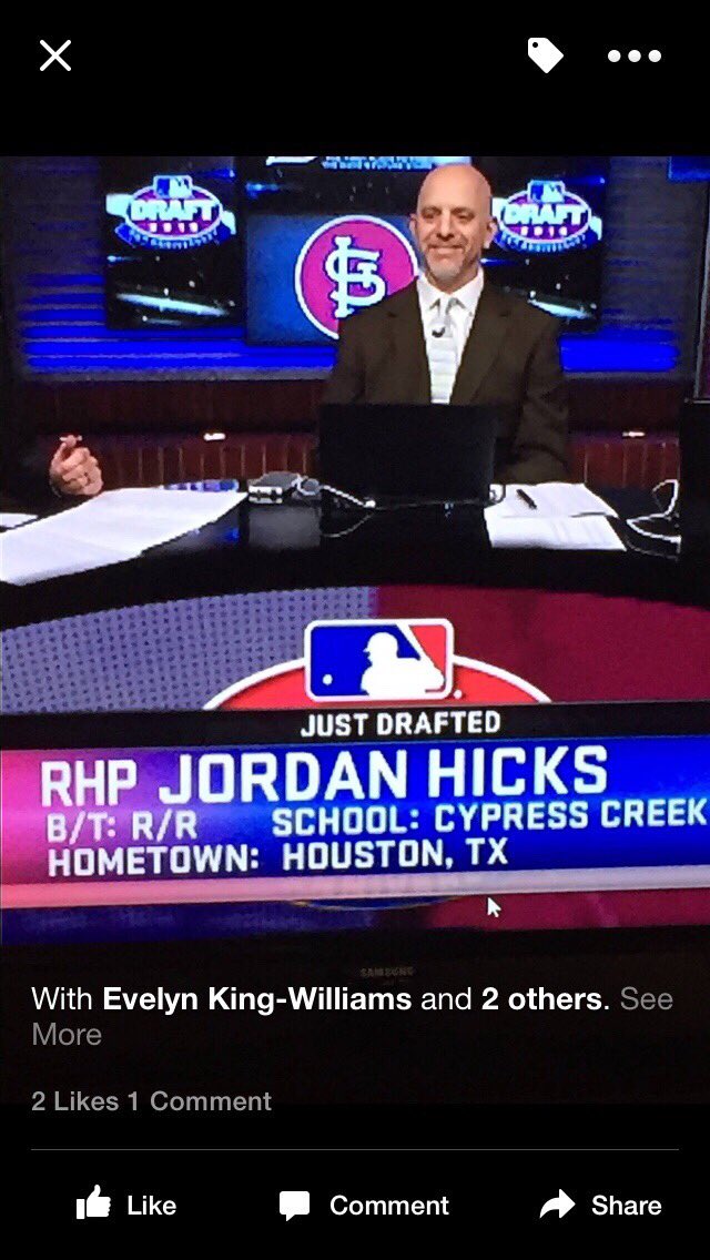 bballmomjlh's tweet photo. Congrats to all the guys being drafted...especially those from day 2. Special memories for us. Can’t believe it’s been 5 years! @MLB @Cardinals @Jhicks007 #2015draft https://t.co/DfzrvJu8PK