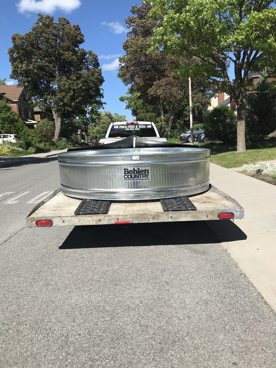 Splish☀️Splash delivery of a ⁦<a href="/BehlenCountry/">Behlen Country</a>⁩ Tank this afternoon...#hotsummer Enjoy your backyard😀