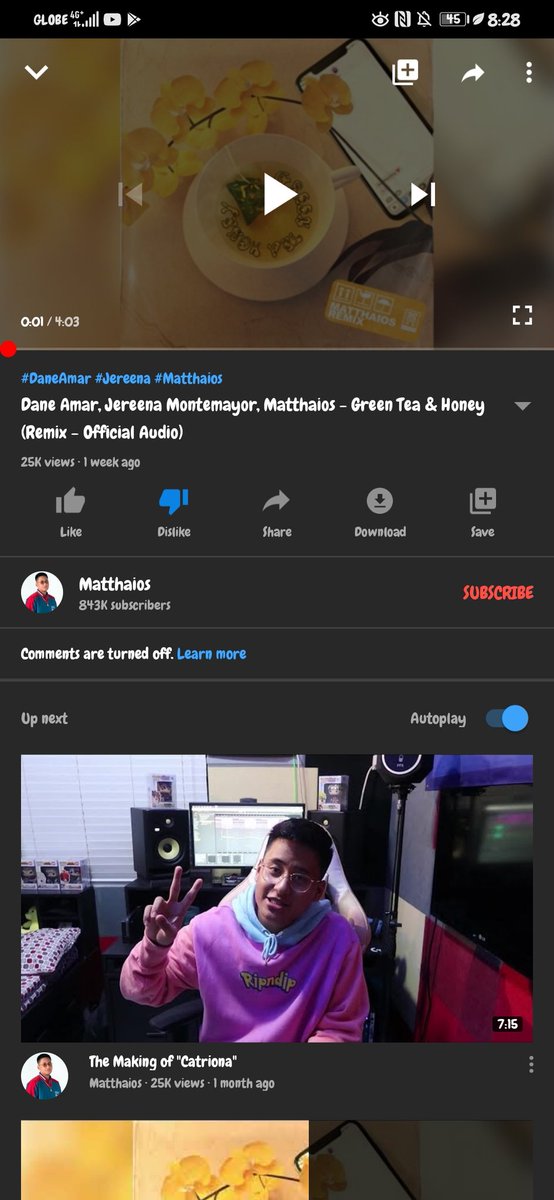 Rj_Valdes's tweet photo. @Mscathygonzaga @MatthaiosTBW One Week na kaseng nilalangaw bago niyang song kaya paki views naman daw po https://t.co/NLYODs0naE