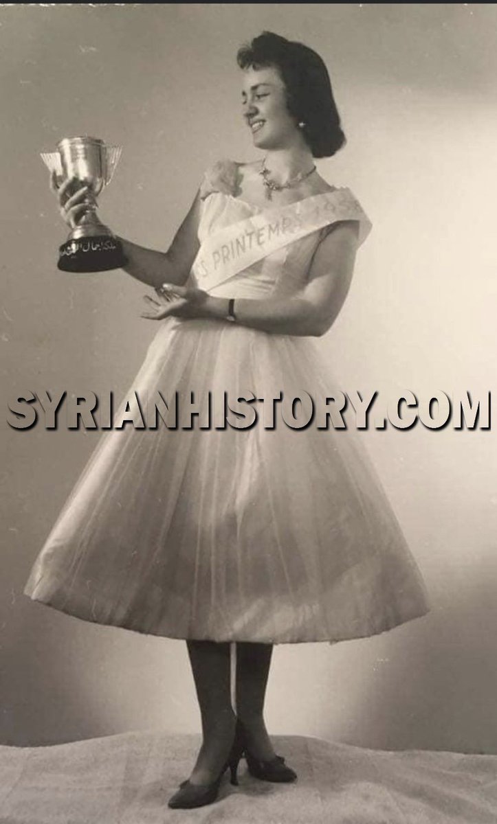 8) Beauty Queen of Aleppo Mayssa Moudarres in 1957.