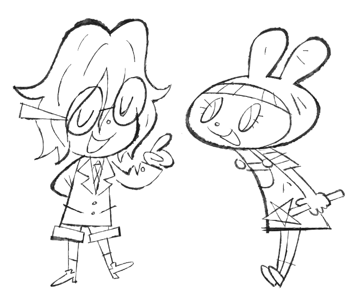 old drawings i did of me and my sisters animal crossing characters 