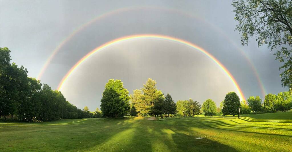 jwilloughby's tweet photo. Quite the #doublerainbow this evening
#puremichigan
#AYWMC https://t.co/4tNeLCBBGo https://t.co/TlniZgZCB3