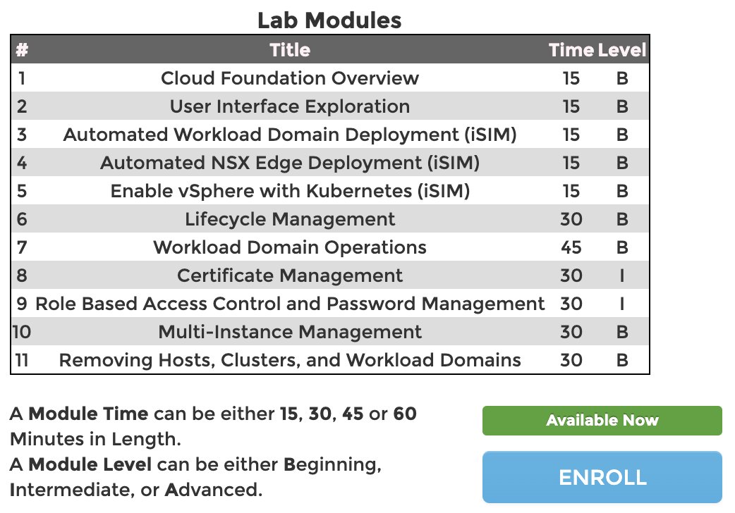 leecaswell's tweet photo. The VCF 4.0 Hands-On-Labs Is Here!  https://t.co/sb3ii6yM80 @vmwarevcf https://t.co/vy0VQ6sAln