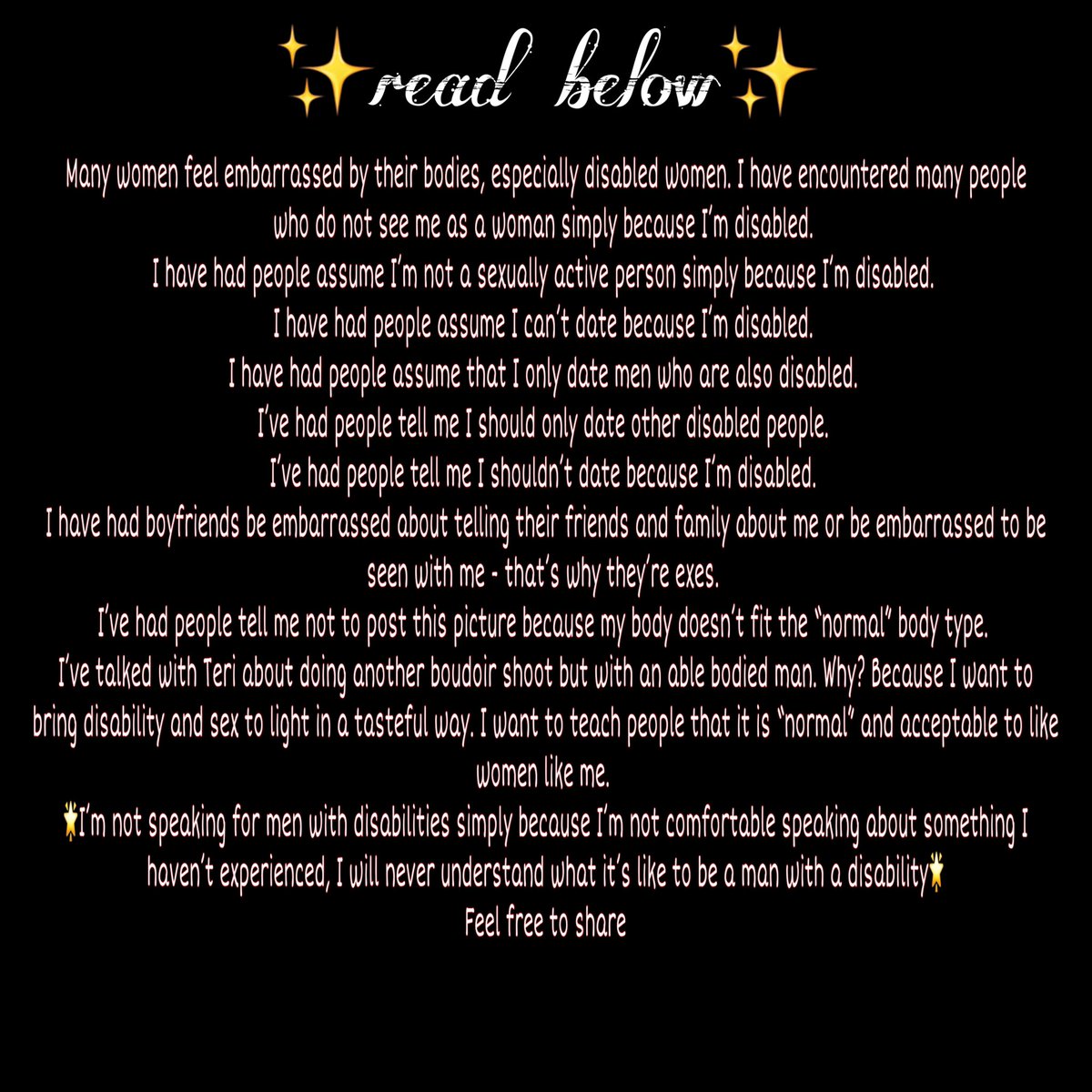 CrstalLee89's tweet photo. Read this #crystalleemyuncensoredlife #spinalmuscularatrophytype2 #share #modelwithadisability #womanwithadisability #Photography #photographers #workwithme #DisabledAndCute #model @TheEllenShow #makechanges #disabledbodies #BodyPositivity #BornThisWay @ladygaga @Barcroft_TV https://t.co/xNnXPS6NlR