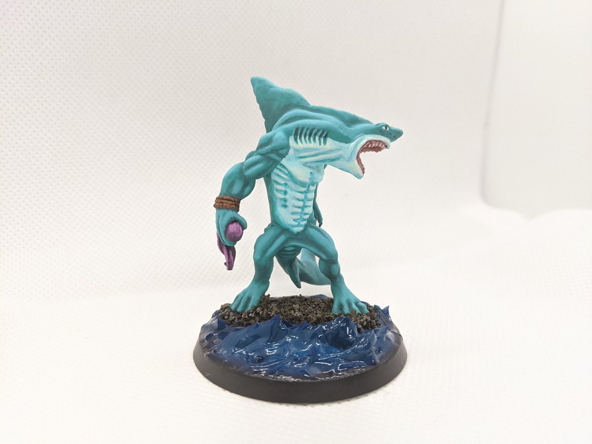 gminipainting's tweet photo. Thank you for all the love for the WIP pictures of the wereshark. Means a lot! He was such a blast to paint. Awesome model and great sculpt!

Wereshark by: @reapermini
Sculpted by: Jason Wiebe
Line: Dark Heaven Legends
Number: 02890
#wereshark #reaperminiatures #reapermini #shark https://t.co/x18Z98DUHq