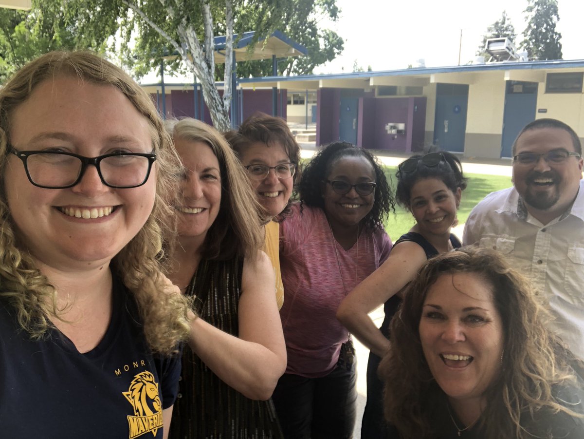 GooseJenn's tweet photo. School is out... Welcome SUMMER!! ☀️love my Monroe staff! #CUSDRockStars #CUSD https://t.co/AUV7qRaDSS
